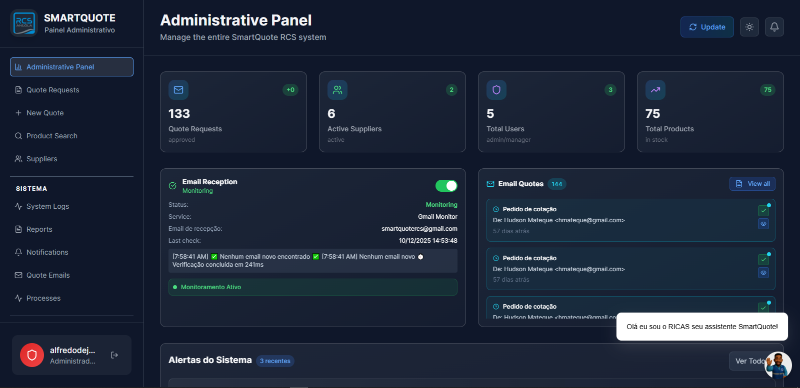 SmartQuote RCS - Automação de Procurement
